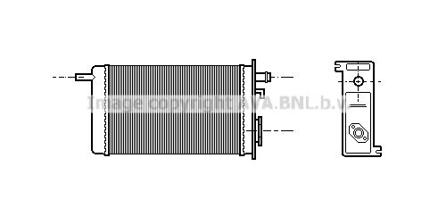 AVA QUALITY COOLING Теплообменник, отопление салона RT6096